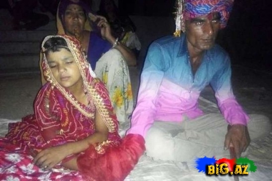 35 yaşlı kişi 6 yaşlı qız ilə evləndi - FOTO