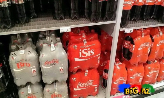 Coca-Coladan İŞİD terrorçularına dəstək - FOTO