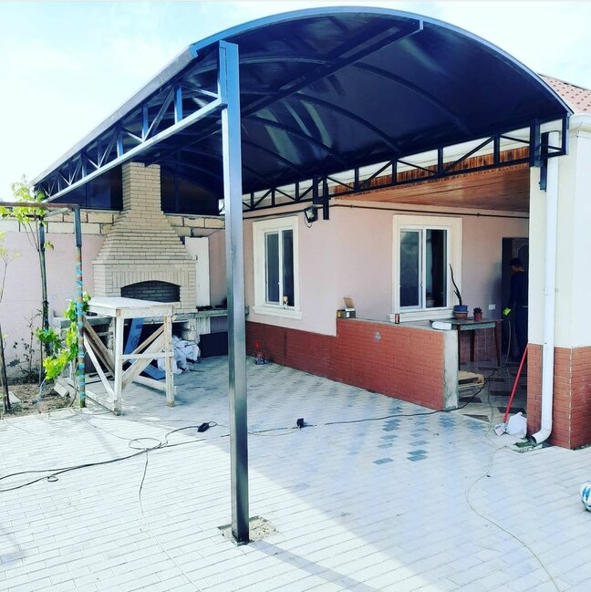 Polikarbonat və dam örtüklərin hazırlanması və quraşdırılması!