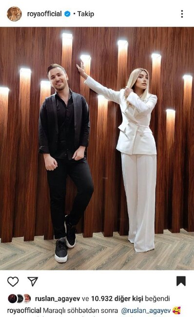Röya ONUNLA fotosunu PAYLAŞDI