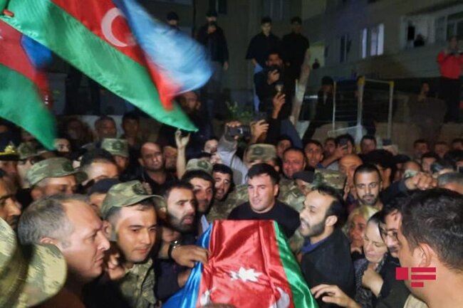 Şəhid leytenantımız dəfn edildi - FOTOLAR