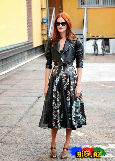 Dəri pencək kombinləri - FOTO