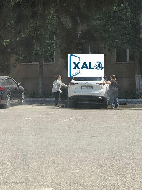 240 saylı məktəb direktoru və müavini lüks avtomobilləri üçün məktəbin həyətindən moyka açıblar-Fotofakt