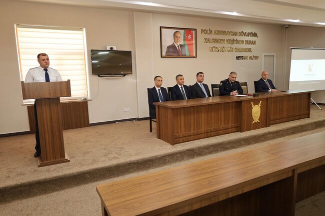 Yevlaxda 2 İyul - Azərbaycan Polisi Günü münasibətilə tədbir keçirilib