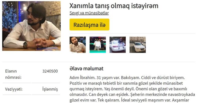 Alqı-satqı saytlarında BİABIRÇILIQ - 2 manata axtarılan qızlar... (FOTOLAR) FacebookTwitterWhatsAppDaha Çox