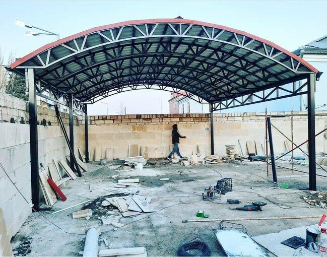 Polikarbonat və dam örtüklərin hazırlanması və quraşdırılması!