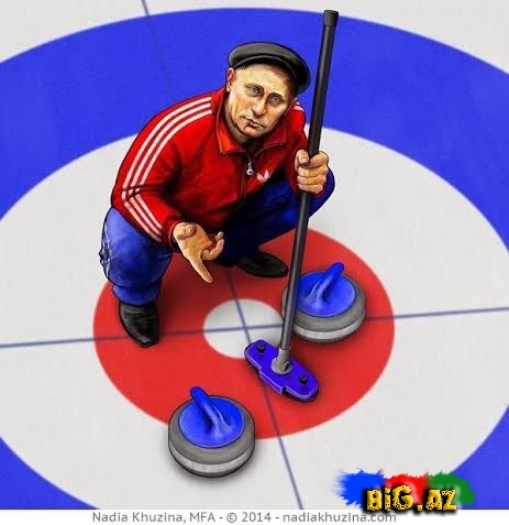 Soçi olimpiadası öncəsi Putini biabır edən rəsmlər yaydılar - FOTOLAR