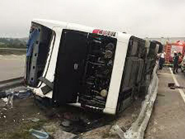 Türkiyədə avtobus aşdı - 35 yaralı