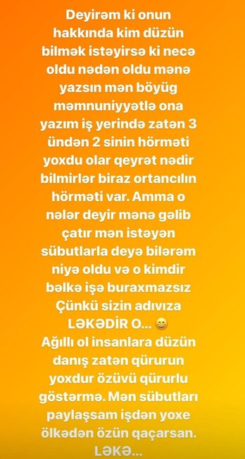 Nigar Şabanova yenə OD PÜSKÜRDÜ: "Sübutları paylaşsam..." - FOTO