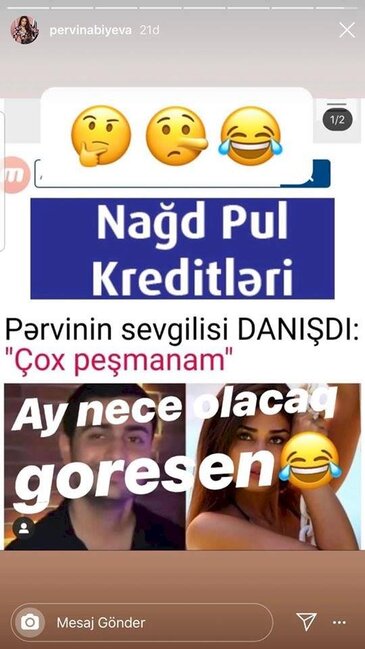Pərvin Abıyeva keçmiş polis sevgilisini məsxərəyə qoydu - FOTO