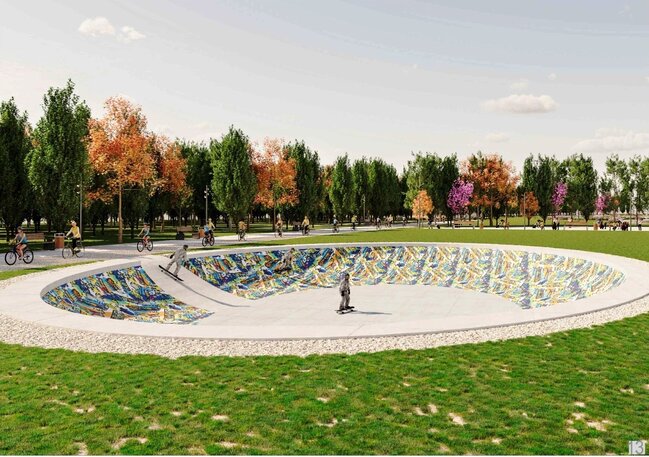 Bakıda yeni park salınır - Fotolar