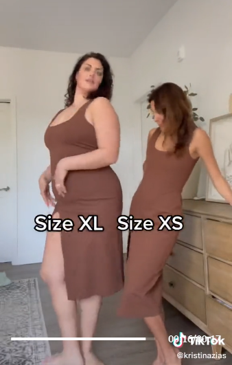 Eyni geyimlər XS və XL ölçüsüdə necə görünür? - Blogerlər GÖSTƏRDİ - FOTO