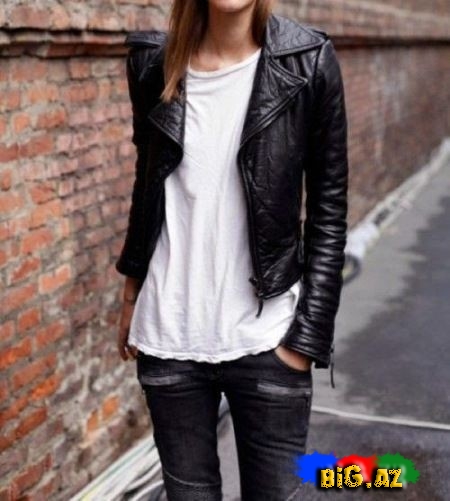 Dəri pencək kombinləri - FOTO