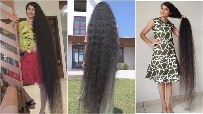 Hindistanlı "Rapunzel" uzun saçları ilə REKORD QIRDI - FOTO-VİDEO