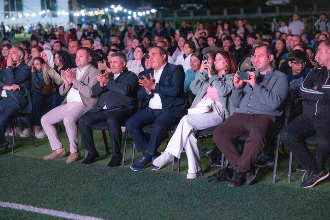 "AzerGold" QSC və Bakı Media Mərkəzinin təşkilatçılığı ilə Daşkəsəndə milli kino seansı keçirilib - FOTO