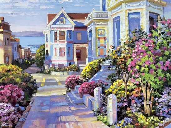 Təbiət gözəlliklərini əks etdirən rəsm əsərləri - FOTOLAR