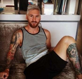 Messi saçına rəng qoydu belə oldu- FOTO