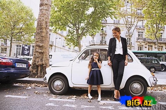 Aida Mahmudova və qızı Parisdən - FOTO