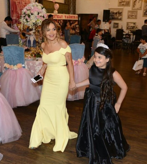 Rəqsanə qızı Yağmura bir ad günü etdi ki.../FOTOLAR