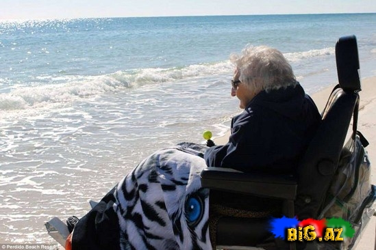 100 yaşında ilk dəfə dəniz gördü və - FOTO-VİDEO