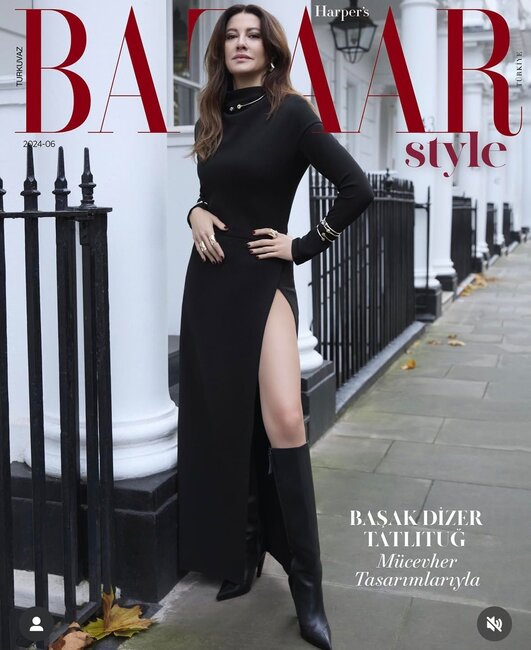 Kıvanç Tatlıtuğun yoldaşı Harper's Bazaar jurnalında - FOTOLAR