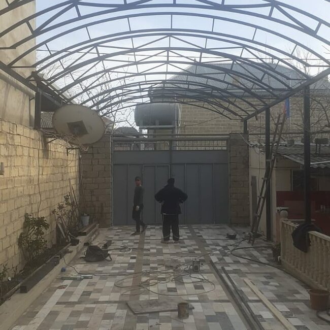 Polikarbonat və dam örtüklərinin hazırlanması və quraşdırılması!