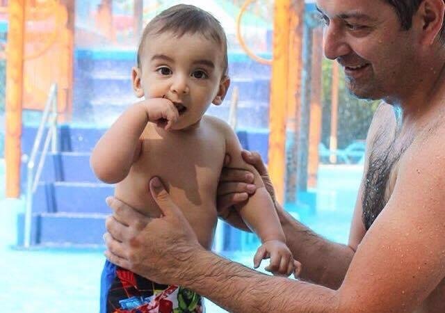 Azərbaycanlı aktyorun oğlu 1 yaşında - FOTO