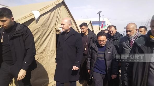 Soylu: "Azərbaycan xilasediciləri günün 24 saatı qardaşlığın ən böyük nümunəsini göstərir" - YENİLƏNİB + FOTO