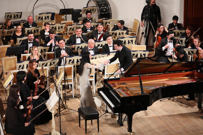Azərbaycan Dövlət Akademik Filarmoniyasında Məktəb-studiyanın iki məzununun konserti keçirildi - FOTOLAR