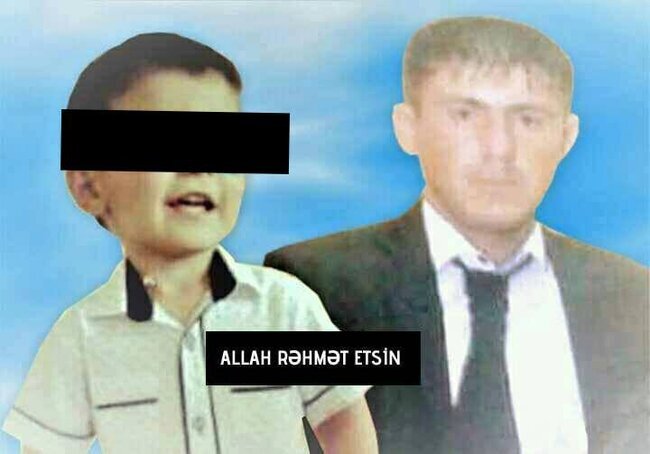 Neftçalada balıq ovu zamanı boğulan ata və oğulunun FOTOSU