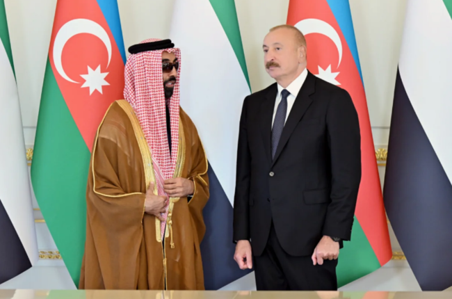 İlham Əliyev Birləşmiş Ərəb Əmirliklərinin milli təhlükəsizlik müşavirini qəbul edib - FOTO - VİDEO