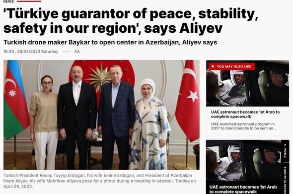 Prezident İlham Əliyevin "TEKNOFEST"də çıxışı Türkiyə mediası tərəfindən geniş işıqlandırılıb