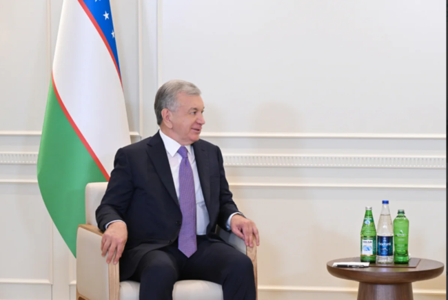 İlham Əliyev Şavkat Mirziyoyev ilə görüşüb - Foto