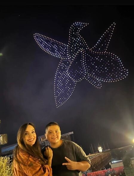 Leyla Əliyeva "Formula-1" in axşam şousundan görüntülər paylaşıb - FOTO