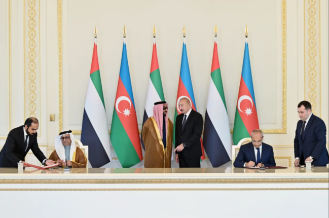 İlham Əliyev Birləşmiş Ərəb Əmirliklərinin milli təhlükəsizlik müşavirini qəbul edib - FOTO - VİDEO