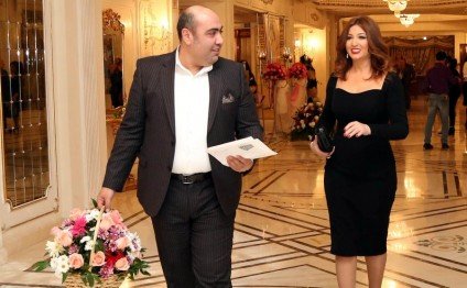 Dilarə Əliyeva həyat yoldaşı ilə birgə "Ağsaqqal"ın toyunda - FOTO