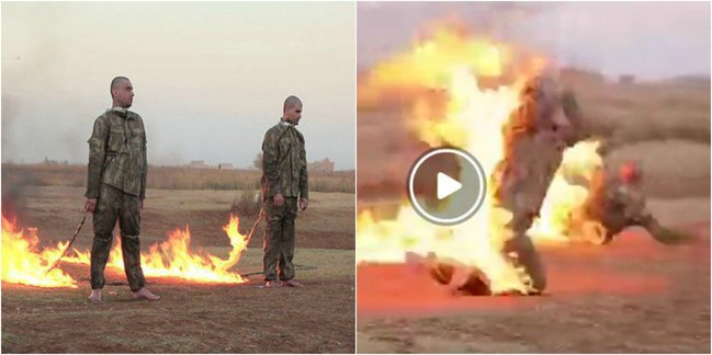 İŞİD türk əsgərləri əsir alıb, diri-diri yandırdı (+21 VİDEO)