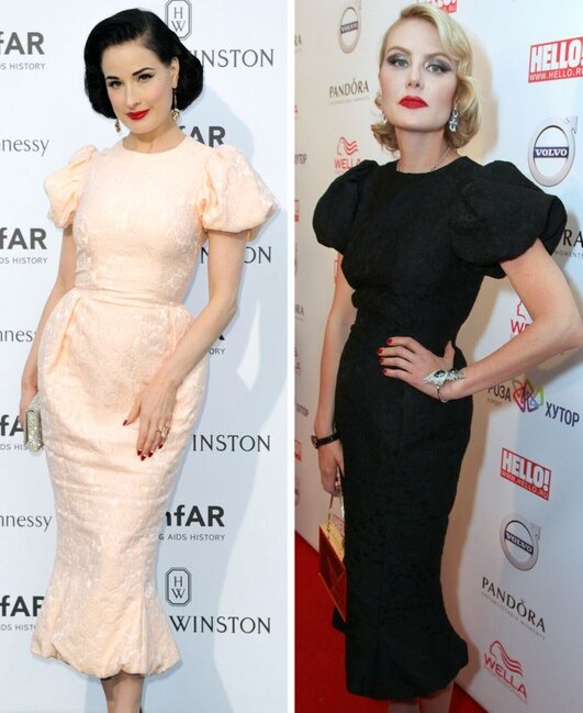 Oxşar geyinən MƏŞHURLAR - FOTO