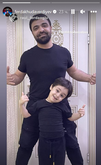 Fərdanın ikinci evliliyindən olan ÖVLADI İLƏ - FOTO