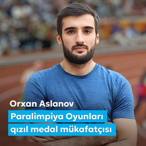 Mehriban Əliyeva Paralimpiya çempionu Orxan Aslanovu təbrik edib