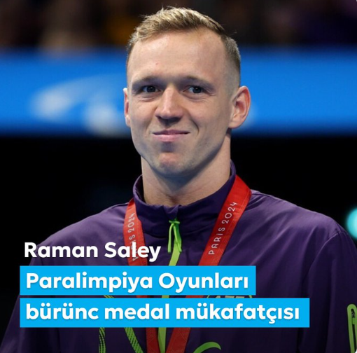 Mehriban Əliyeva Paralimpiya Oyunlarında üçüncü dəfə medal qazanan Raman Saleyi təbrik edib