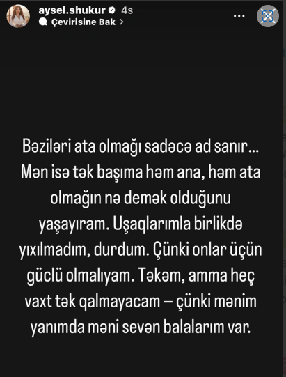 Aysel Şükürovanın keçmiş əri övladlarından İMTİNA ETDİ