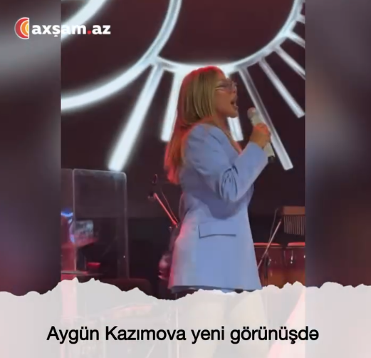 Aygün Kazımovanın YENİ GÖRÜNÜŞÜ - FOTO