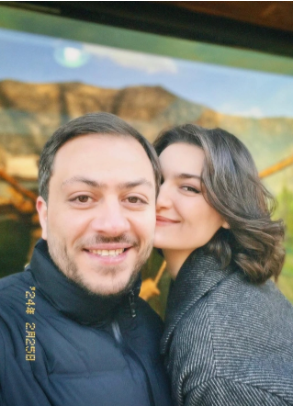 Yeni evlənən aktrisa həyat yoldaşı ilə görüntülərini paylaşdı