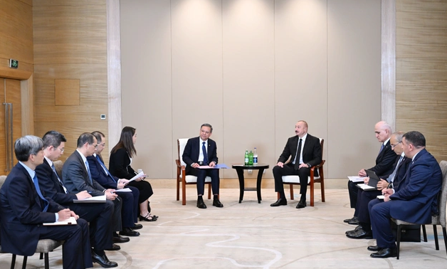 Prezident İlham Əliyev "China Energy Engineering Corporation Limited" şirkətinin sədri ilə görüşüb