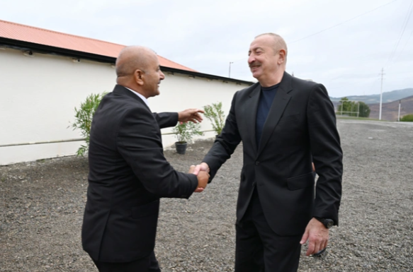 Prezident İlham Əliyev Xocavənd rayonunun Sos kəndində olub