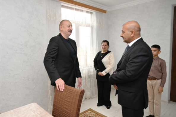 Prezident İlham Əliyev Xocavənd rayonunun Sos kəndində olub