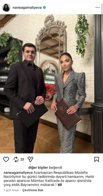 Nanənin paylaşımı müzakirə yaratdı - Paradda o da aparıcı olub?