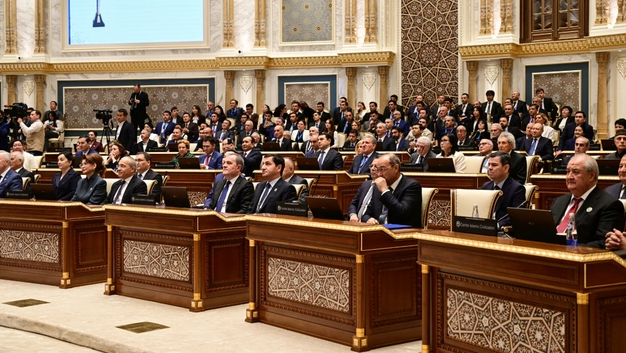 Prezident İlham Əliyev Daşkənddə "Gələcəyin İrsi" Beynəlxalq Mükafatının təqdimat mərasimində iştirak edib
