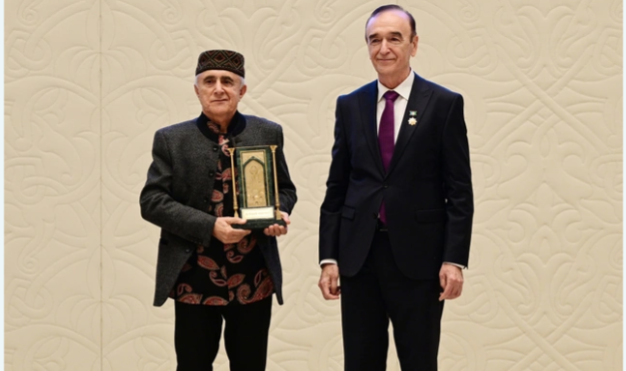 Prezident İlham Əliyev Daşkənddə "Gələcəyin İrsi" Beynəlxalq Mükafatının təqdimat mərasimində iştirak edib